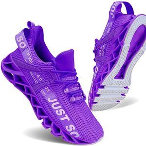 Purple Women's Running Shoes Non Slip Athletic Tennis Walking Blade Type Sneake…
